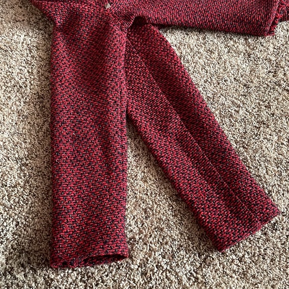 Monteau Red Blazer twist Jacket Size Medium - Picture 12 of 17